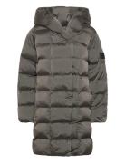 Shine Wrap Mid Puffer Grey Calvin Klein