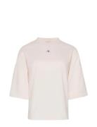 Ss Woven Label Over D Tee White Calvin Klein Jeans