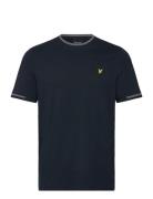 Birdseye Half Tipped T-Shirt Navy Lyle & Scott