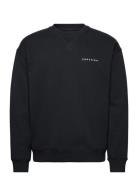 Script Brushback Crew Neck Sweatshirt Navy Lyle & Scott