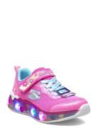 Girls Eternal Heart Lights Ton Of Love Pink Skechers