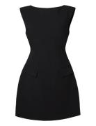 Adelina High Neck Mini Dress Black Malina