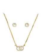 Harlan Gift Set, Necklace & Earrings, Gold-Plated Gold Pilgrim