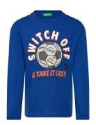 T-Shirt L/S Blue United Colors Of Benetton