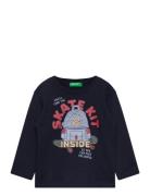 T-Shirt L/S Navy United Colors Of Benetton