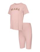 Mlkaja Statement Lounge Set Pink Mamalicious
