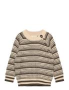 Ppdirch Nordic Knit Sweater Beige Petit Piao