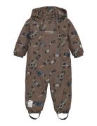 Snow Suit Aop Brown Minymo