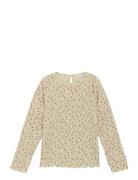 T-Shirt Ls Aop Rib Pink Minymo