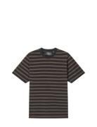 Cotton Jersey Stripe Frode Tee Black Mads Nørgaard