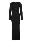 Nautico Knit Maxi Dress Black Bardot