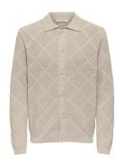 Onsmap Life Reg Cardigan Knit Cream ONLY & SONS