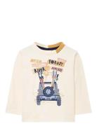 Knit T-Shirt Cream Boboli