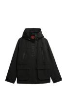 Hood Ultimate Emb Windbreaker Black Superdry Sport