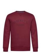 Heritage Ess Aw Crew Burgundy Hackett London