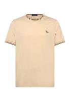 Twin Tipped T-Shirt Cream Fred Perry