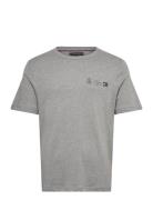 Small Crest Outline Tee Grey Tommy Hilfiger