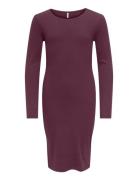 Kogbelfast Life L/S Midi Dress Jrs Noos Burgundy Kids Only