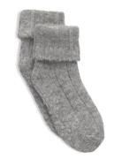 Minipop Wool Heavy Baby Sock Grey Minipop