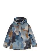 Ski Jacket - Aop Blue Color Kids