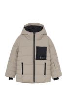 Jr. Ski Puffer Jacket - Quilt Beige Color Kids