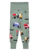 Bamboo Baby Pants Beige Panda Green Geggamoja