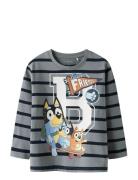 Nmmsulli Bluey Ls Nreg Top Sky Grey Name It