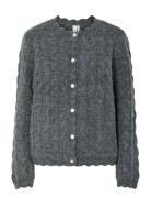 Yasbubera Ls Knit Cardigan S. Noos Grey YAS