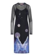 Annika Mesh Dress Black Hunkøn
