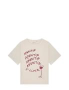 Rose Wine T-Shirt Cream Fabienne Chapot