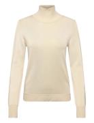 Glossy Knit Turtleneck Sweater Cream Filippa K