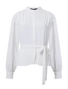 Arezzo Ls Waist Tie Shirt White French Connection