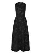 Jacquard Midi Dress Black ROTATE Birger Christensen
