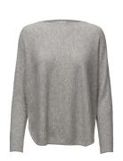 Curved Sweater Grey Davida Cashmere
