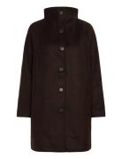 Slfvinni Wool Blend Coat Noos Brown Selected