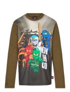 Lwtaffy 707 - T-Shirt L/S. Khaki LEGO Kidswear