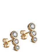 Studs, Trinity Cz Gold Enamel Copenhagen