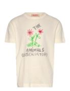 Flowers White Rooster T-Shirt Cream THE ANIMALS OBSERVATORY