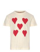 Hearts White Rooster T-Shirt White THE ANIMALS OBSERVATORY