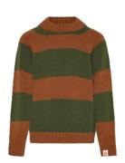 Stripes Brown Boxfish Sweater Khaki THE ANIMALS OBSERVATORY