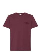 Reg Tonal Shield Ss T-Shirt Burgundy GANT