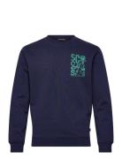 Left Chest Logo Sweatshirt Navy Scotch & Soda