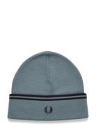 Twin Tipped Merino Wool Beanie Blue Fred Perry