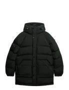 Xpd Longline Baffle Parka Green Superdry