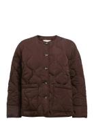 Objallie Ls Lo Quilted Jacket Noos Brown Object