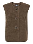 Onlwendy Teddy Waistcoat Otw Brown ONLY