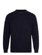 Chunky Raglan Jumper Navy Superdry