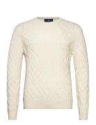 Lw Cable Crew Cream Hackett London