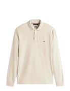 L/S Liquid Cotton Reg Polo Beige Tommy Hilfiger