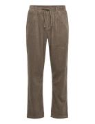 Akjan Cord Pleat Pants Green Anerkjendt